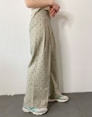 Heart Print Herringbone Slack #250332